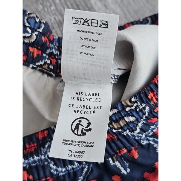 Outerknown Nomadic Volley Shorts Mens Large Hybrid Unlined Swim Trunks Printed - Picture 15 of 15